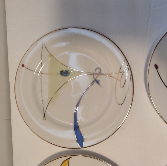 Pier 1 Martini appetizer or salad plates set of 4 - Picture 4 of 7